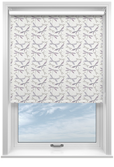 Dragonflies, Phlox Pink - Roller Blind